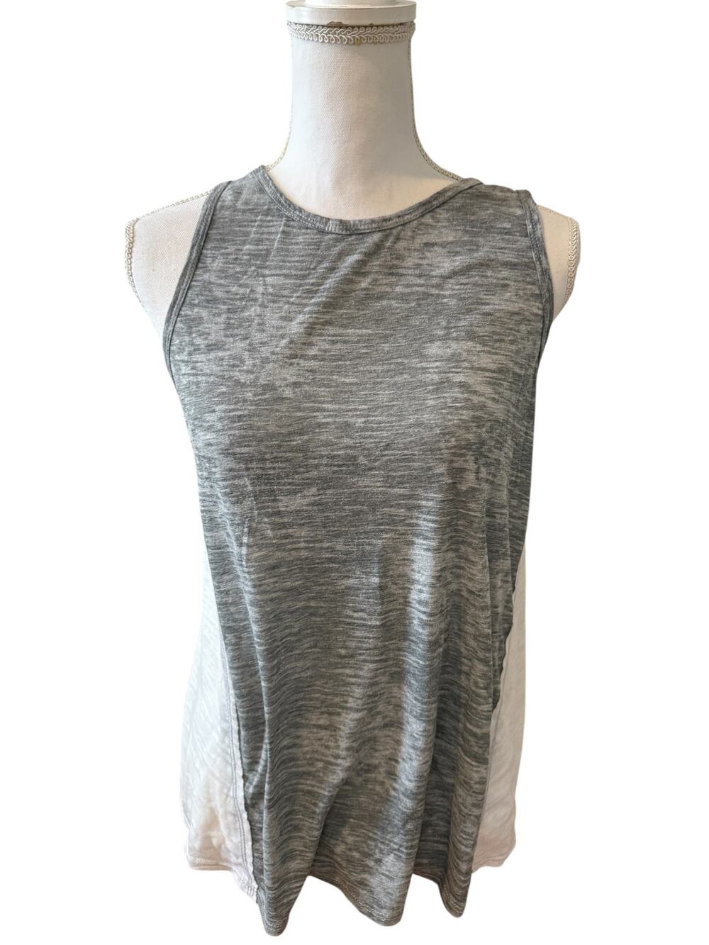 Nation LTD Muscle Tank Top Gray White S